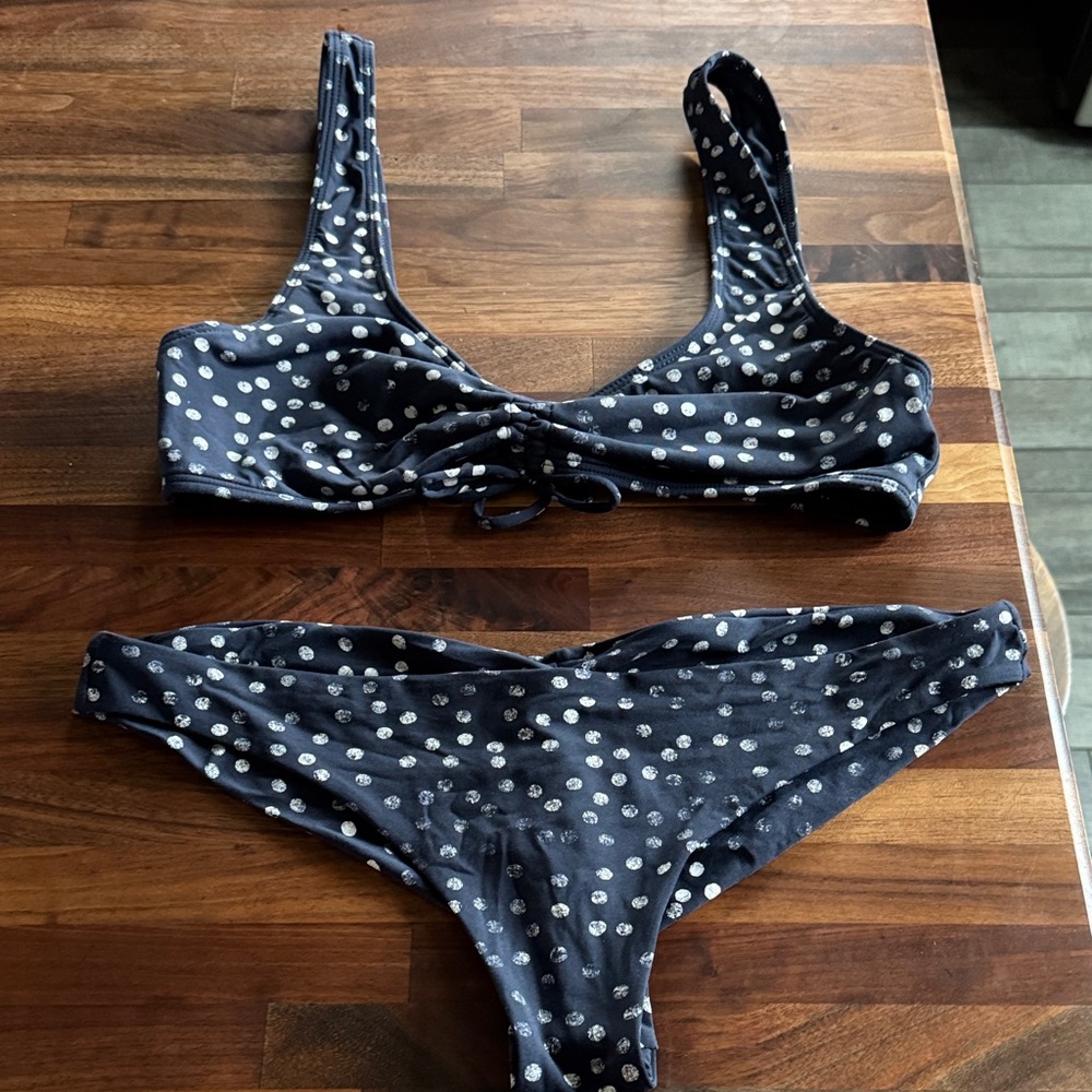 Roxy Navy Polka Dot Bikini